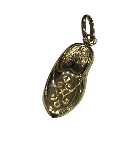 Pendentif Pendentif babouche or jaune 58 Facettes LP195/3