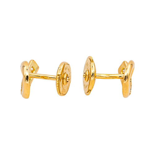 Boucles d'oreilles Boucles d'oreilles Puces Or jaune Diamant 58 Facettes 4890808CN