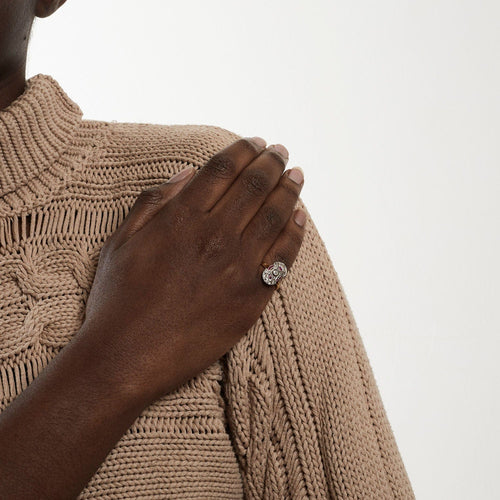 Bague Bague "Art Déco" Diamants & Rubis 58 Facettes