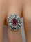 Bague 51 Bague ovale rubis & diamants 58 Facettes AB75