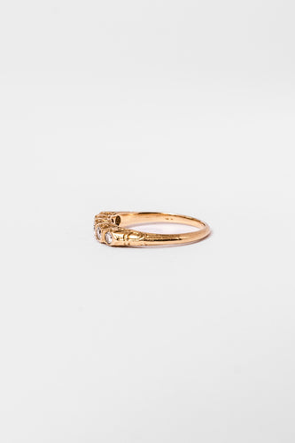 Bague 53 Bague Jarretière en or jaune et diamants 58 Facettes