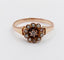 Bague 51.5 Bague marguerite or rose, diamant et perles (circa 1900) 58 Facettes A06283