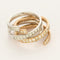 Bague 53 Bague La Spirale or bicolore 58 Facettes LP1488/