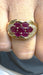 Bague Bague vintage en or jaune , rubis et diamants 58 Facettes