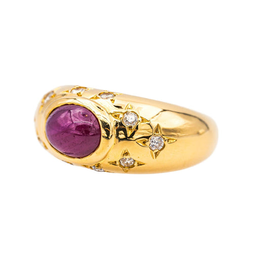 Bague 52 Bague  Or jaune Rubis, Diamant 58 Facettes 3954561RV