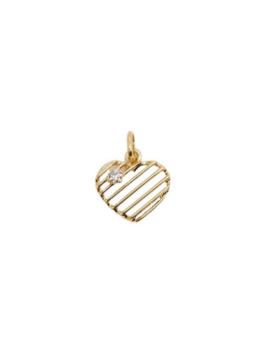 Pendentif Pendentif coeur or jaune diamant 58 Facettes J468