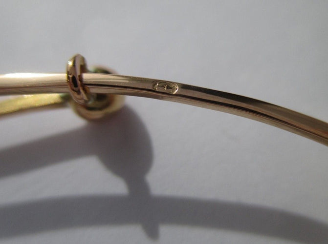 Bracelet Bracelet jonc et pendentif monogramme CM en or rose 58 Facettes