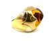 Bague 52 BVLGARI. Collection "Pyramide", bague 2 ors 18K et citrine 58 Facettes