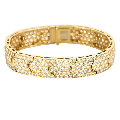 Bracelet CARTIER - Arcadie - Bracelet or jaune et diamants 58 Facettes JR02