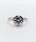 Ring Solitaire Art Deco in platinum and 1.11 carat diamond 