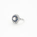 Bague 50 Bague Art Déco or gris, platine, diamant, saphirs 1ct 58 Facettes 240477