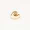 Bague Bague tourbillon en or jaune et platine sertie de diamants 58 Facettes