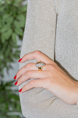 Bague 56 Bague Or jaune, Or blanc Diamant 58 Facettes 2468099CN