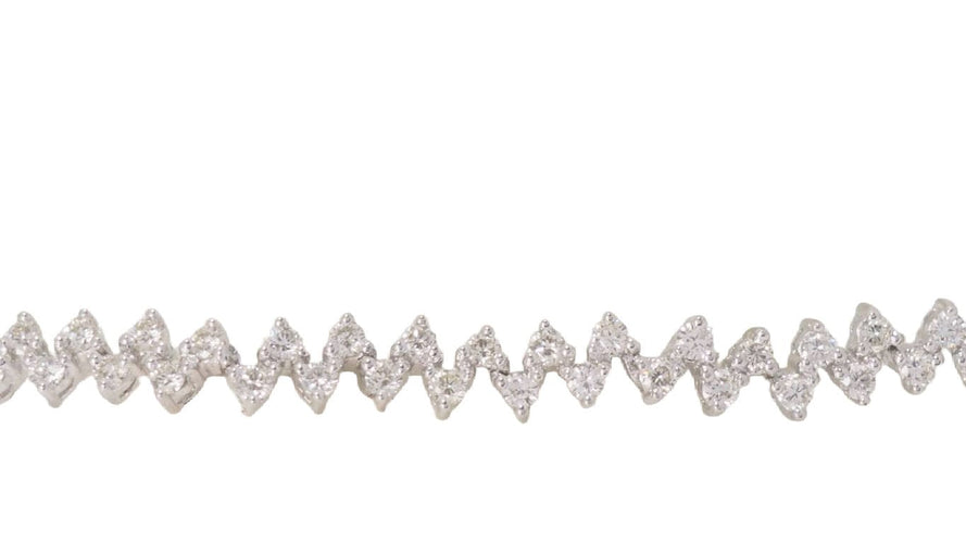 Bracelet 14.5cm Bracelet rivière en or blanc et diamants 58 Facettes 32158