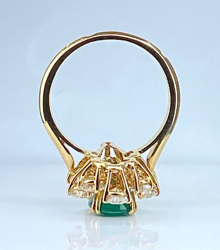 Bague 57 Bague BOUCHERON Emeraude Diamants 58 Facettes AB137