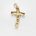 Pendentif pendentif croix en or bicolore 58 Facettes E363227A