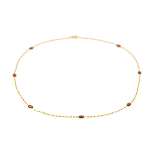 Collier Collier Or jaune Grenat 58 Facettes 4815597CN