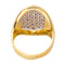 Bague 57.5 Bague Or jaune, Or blanc Diamant 58 Facettes 4148028RV