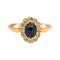 Bague 48.5 Bague Pompadour Or jaune Saphir, Diamant 58 Facettes 4878409CN