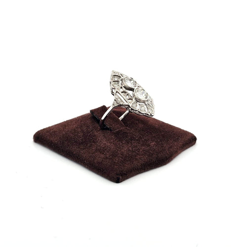 Liberty ring in Platina met diamanten 