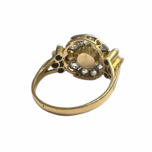 Bague Bague Art Déco en or avec diamants 58 Facettes Q41B