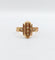 Bague 54.5 Bague marquise victorienne or rose ornée de perles dans une monture finement travaillée 58 Facettes A04592