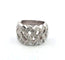 Bague 55 Bague en or blanc 18 carats sertie de diamants 58 Facettes