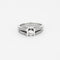 Bague 56 Bague or blanc, diamants 58 Facettes LP544/12