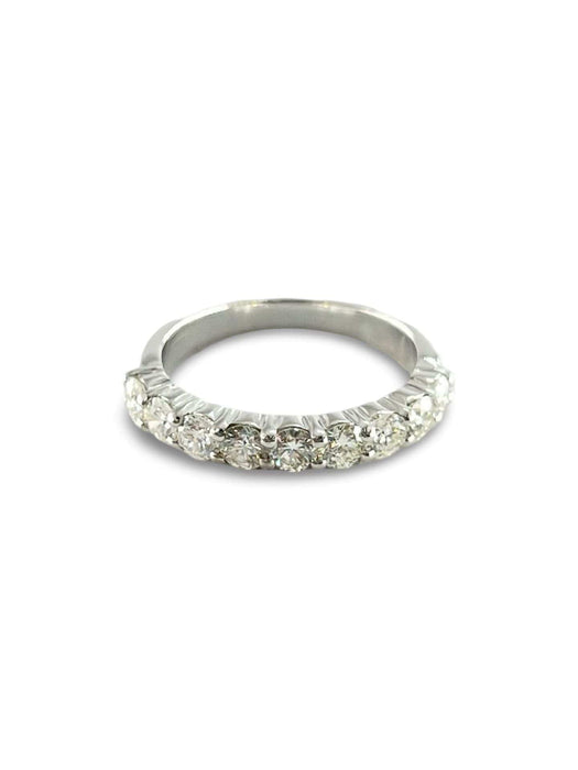 Bague 51 Demi Alliance or et diamants 0,72 ct 58 Facettes 00024701