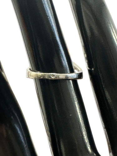 Bague 55 Bague en or blanc orné d'une améthyste et de diamants taille brillant 58 Facettes