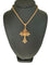 Collier Crucifix portugais traditionnel fabriqué main, chaîne or jaune 58 Facettes