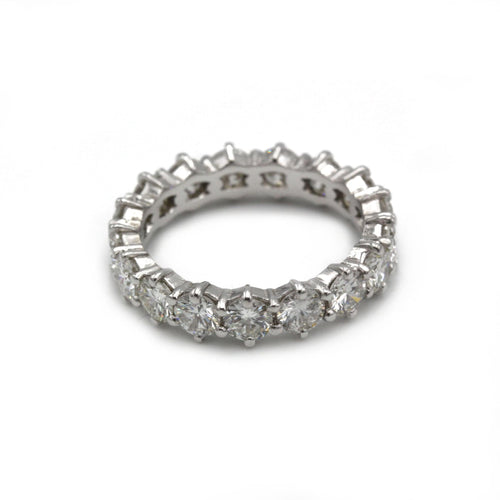 Bague 52 Alliance Américaine - Or blanc & Diamants 58 Facettes 250033SP