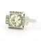 Bague 60 Bague Art Déco en platine avec diamants taille brillant et taille simple jusqu'à 2,30 ct 58 Facettes