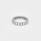 Bague 51.5 Alliance américaine en or blanc et diamants 58 Facettes COG04962