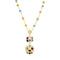 Collier Collier BULGARI "Astrale", or jaune, diamants et pierres de couleur. 58 Facettes 34838