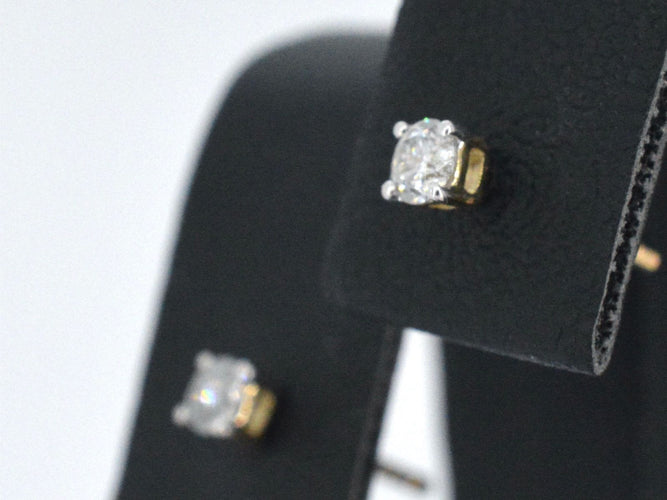 Boucles d'oreilles Boucles d'oreilles en or jaune serties de diamants 58 Facettes 2269