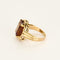 Bague 53,5 Bague cocktail en or jaune et pierre jaune de synthèse 58 Facettes LIS18612