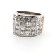 Bague 46 Bague or blanc diamants 58 Facettes