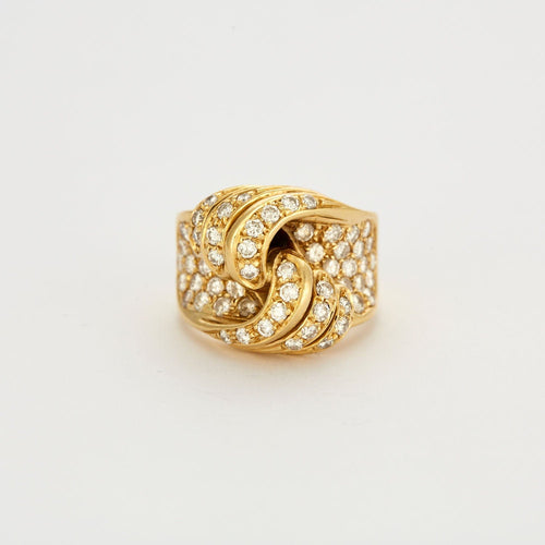 Bague 52 Bague nouée pavage diamants 58 Facettes 31300481