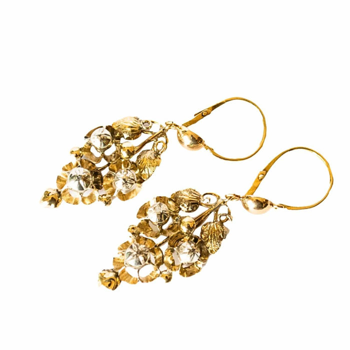 Boucles d'oreilles premières boucles d'oreilles en or avec diamants 58 Facettes Q152B