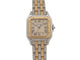 Montre vintage montre CARTIER panthere 110000r or 18k 2 rangs acier quartz 58 Facettes 268500