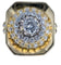 Bague 59 Bague en or blanc et jaune sertie de 1,80 carats de diamants 58 Facettes