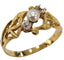 Bague Bague Art Nouveau diamants old mine et perle de culture en or jaune 18k 58 Facettes A834