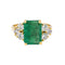 Bague 46 Bague Or jaune Emeraude, Diamant 58 Facettes 3905083CN