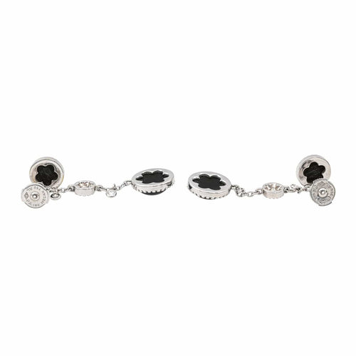 Boucles d'oreilles Susie Otero Boucles d'oreilles Pendantes  Or blanc Diamant, Onyx 58 Facettes 578248CD