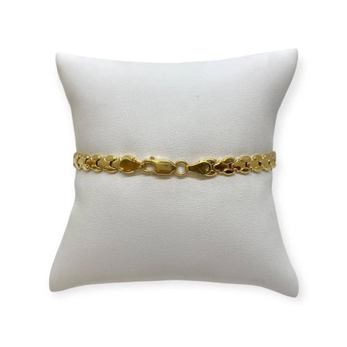 Bracelet Bracelet maille originale en or jaune 750 (18k) 58 Facettes 330089739
