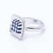 Bague 52 Bague en or avec diamants et saphirs 58 Facettes N102919EJ