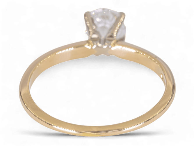 Bague 56.5 Bague en or 14 carats – Solitaire diamant 0,70 ct 58 Facettes AG30