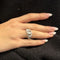 Bague 53 Bague gourmette Or blanc Diamants 58 Facettes 35796