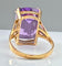 Bague Bague or jaune améthyste 13,36 carats 58 Facettes AB398